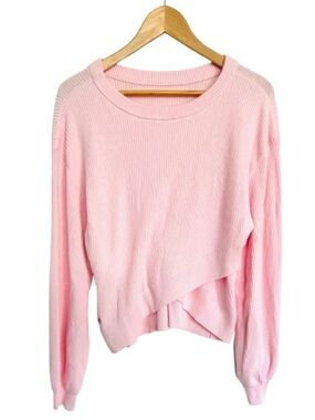 Lululemon Reversible Crossover Sweater in Strawberry Milkshake Pink Size Medium